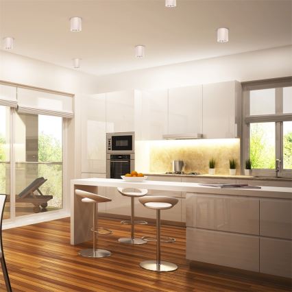 Foco JUPITER 1xE27/20W/230V diâmetro 9,8 cm branco