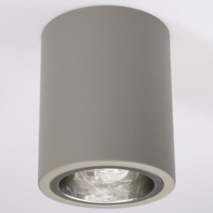Foco JUPITER 1xE27/20W/230V diâmetro 9,8 cm cinzento