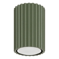 Foco KARBON 1xGU10/10W/230V 10 cm verde