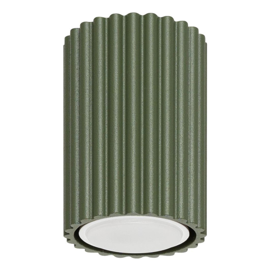 Foco KARBON 1xGU10/10W/230V 10 cm verde