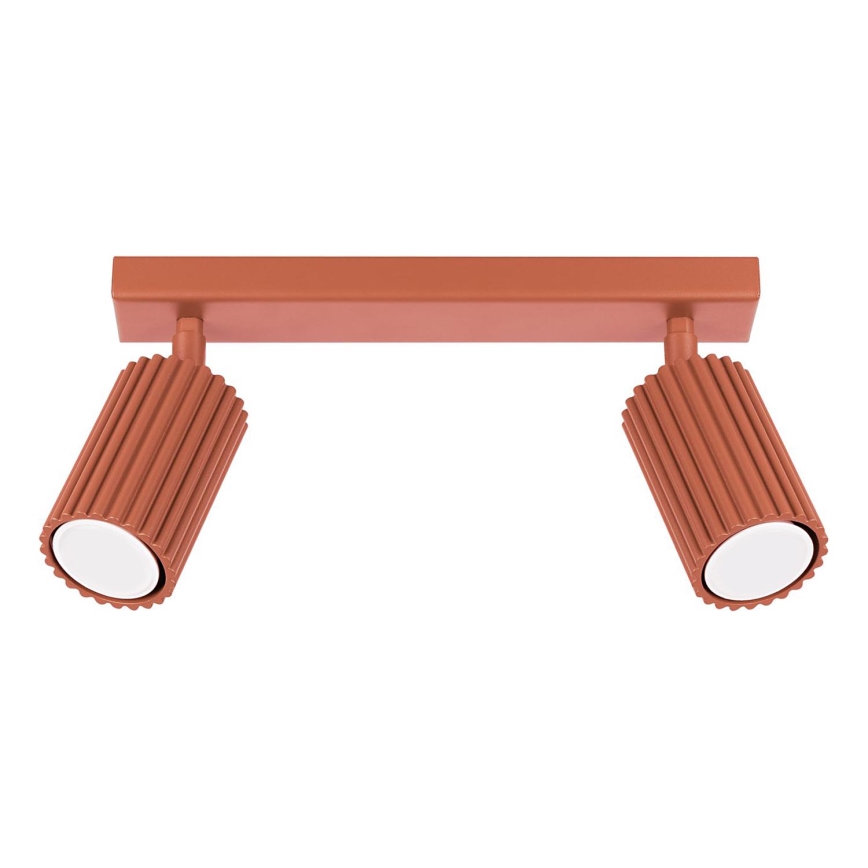 Foco KARBON 2xGU10/10W/230V vermelho