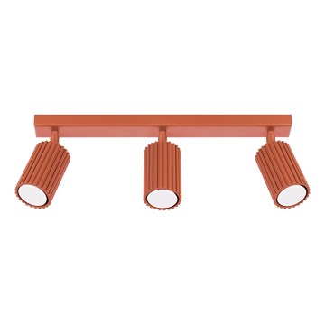 Foco KARBON 3xGU10/10W/230V vermelho