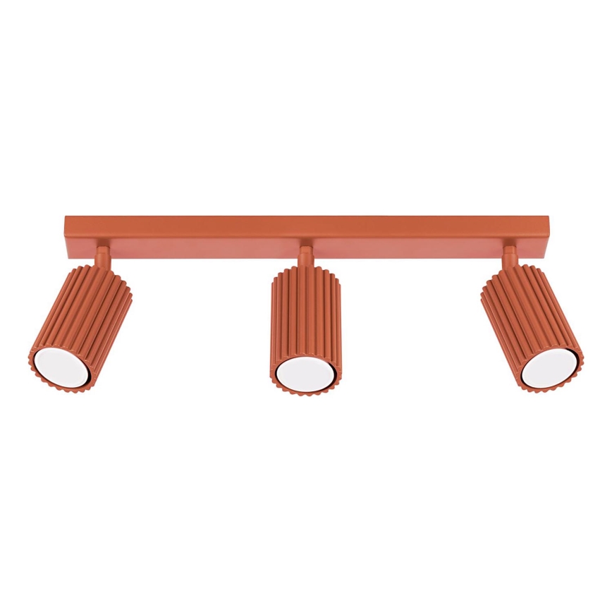 Foco KARBON 3xGU10/10W/230V vermelho