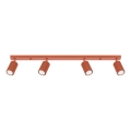 Foco KARBON 4xGU10/10W/230V vermelho