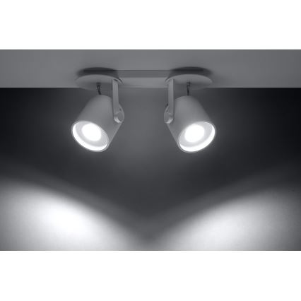 Foco LAROSA 2 2xGU10/40W/230V branco