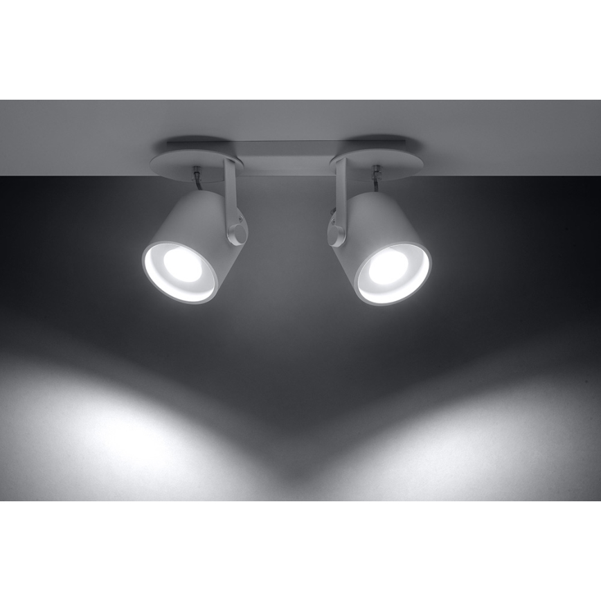 Foco LAROSA 2 2xGU10/40W/230V branco