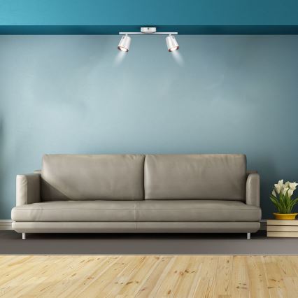 Foco LED 2xLED/5W/230V 3000K branco
