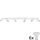 Foco LED ANGIE 6xGU10/6W/230V branco