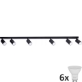 Foco LED ANGIE 6xGU10/6W/230V preto