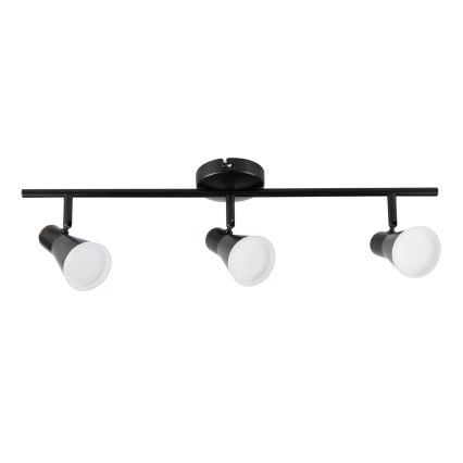Foco LED BERG 3xLED/4,2W/230V preto