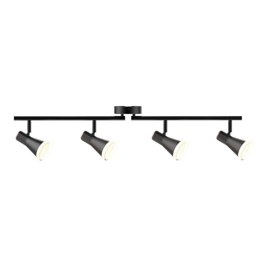 Foco LED BERG 4xLED/4,2W/230V preto