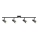 Foco LED BERG 4xLED/4,2W/230V preto