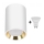 Foco LED CHLOE 1xGU10/6W/230V redondo branco/dourado