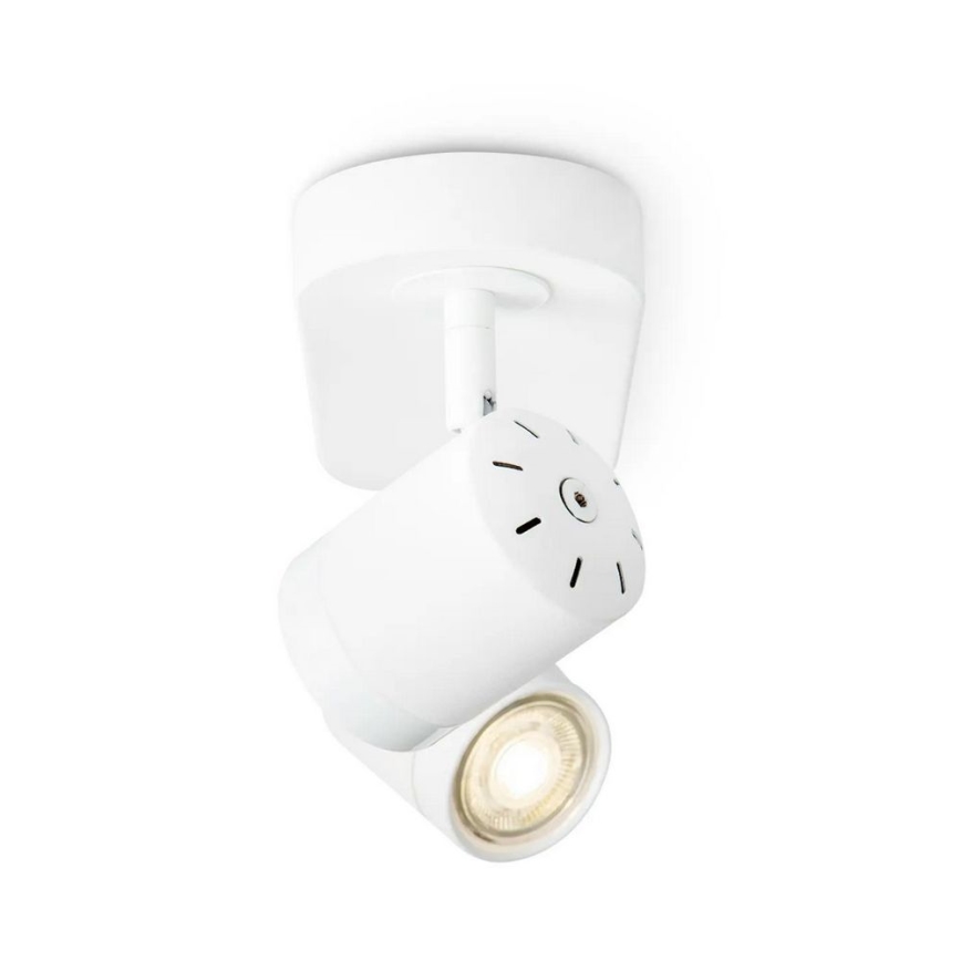 Foco LED com regulação de fluxo luminoso MANU 2xGU10/5,8W/230V branco