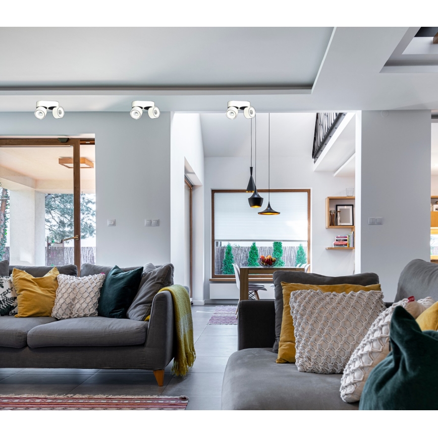 Foco LED com regulação LAHTI MINI 2xLED/9W/230V 3000K CRI 90 branco