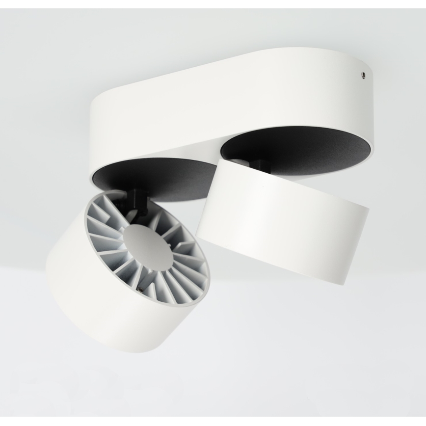 Foco LED com regulação LAHTI MINI 2xLED/9W/230V 3000K CRI 90 branco