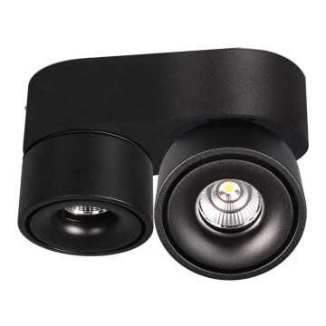 Foco LED com regulação LAHTI MINI 2xLED/9W/230V 3000K CRI 90 preto