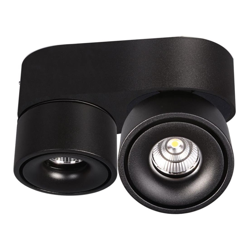 Foco LED com regulação LAHTI MINI 2xLED/9W/230V 3000K CRI 90 preto