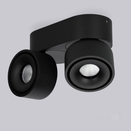 Foco LED com regulação LAHTI MINI 2xLED/9W/230V 3000K CRI 90 preto