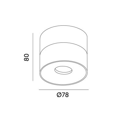 Foco LED com regulação LAHTI MINI LED/9W/230V 3000K CRI 90 branco
