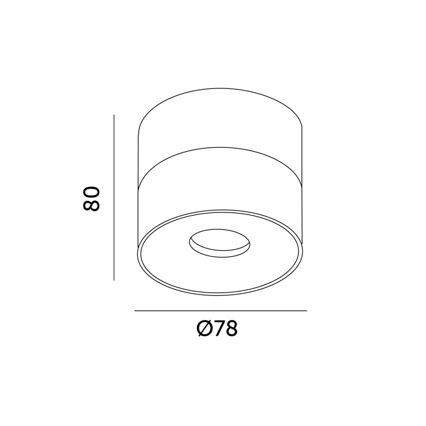Foco LED com regulação LAHTI MINI LED/9W/230V 3000K CRI 90 branco