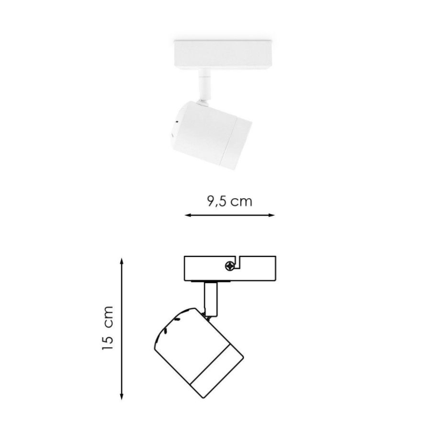Foco LED com regulação MANU 1xGU10/5,8W/230V branco