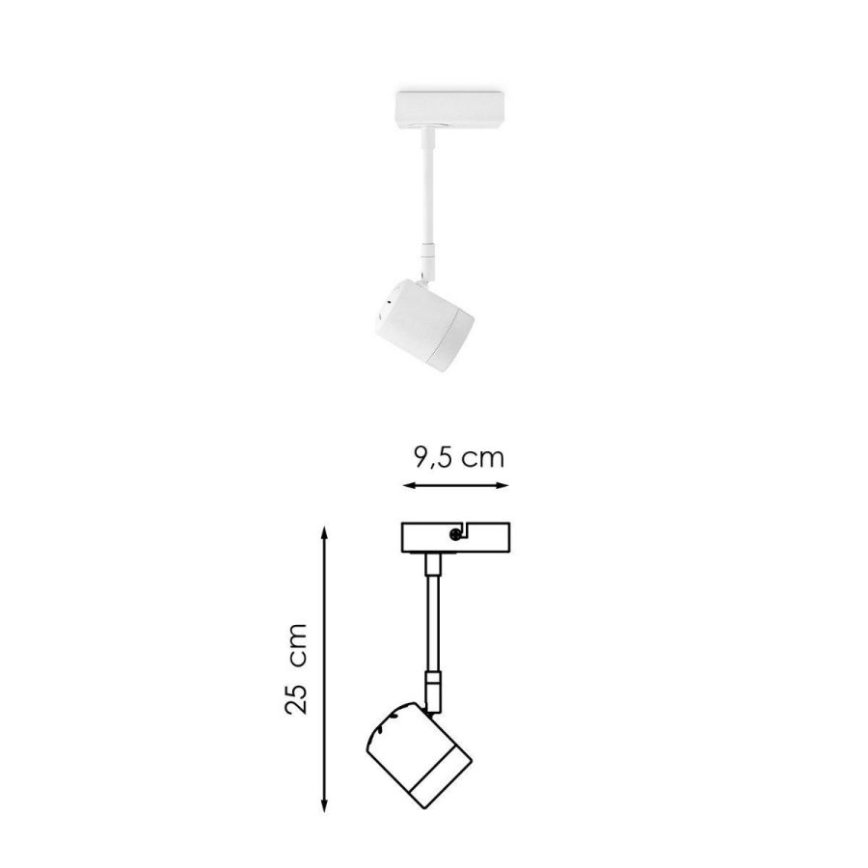 Foco LED com regulação MANU 1xGU10/5,8W/230V branco
