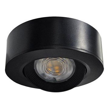 Foco LED Embutido/superfície 2em1 LED/5W/230V 4200K diâmetro 9,3 cm preto