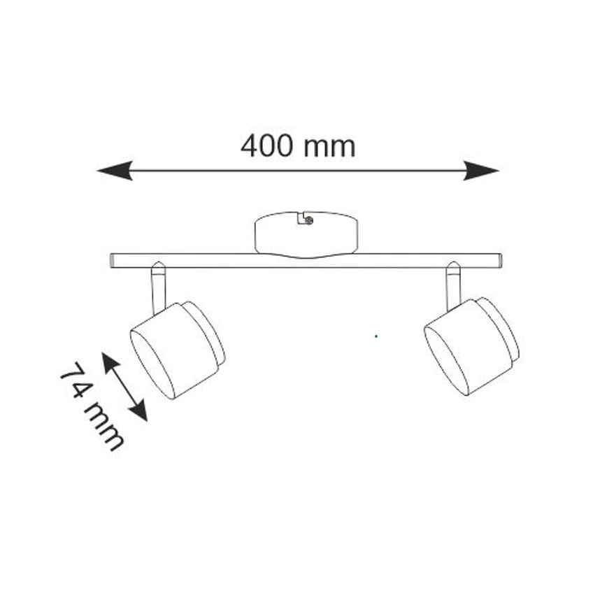 Foco LED KUBIK 2xLED/4,2W/230V branco