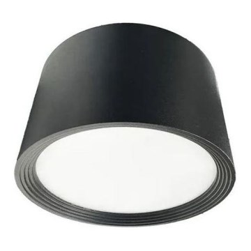 Foco LED LED/12W/230V 4000K diâmetro 10 cm preto
