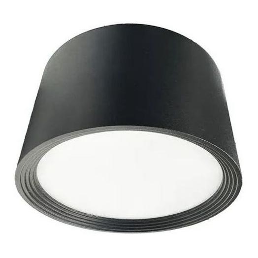 Foco LED LED/12W/230V 4000K diâmetro 10 cm preto