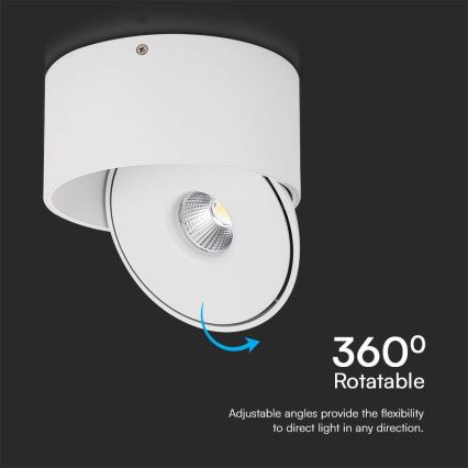 LED Flexível foco LED/20W/230V 3000/4000/6400K CRI 90 branco