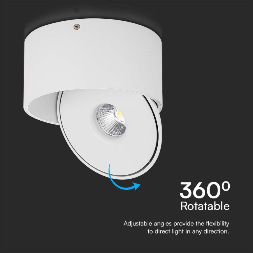 LED Flexível foco LED/20W/230V 3000/4000/6400K CRI 90 branco
