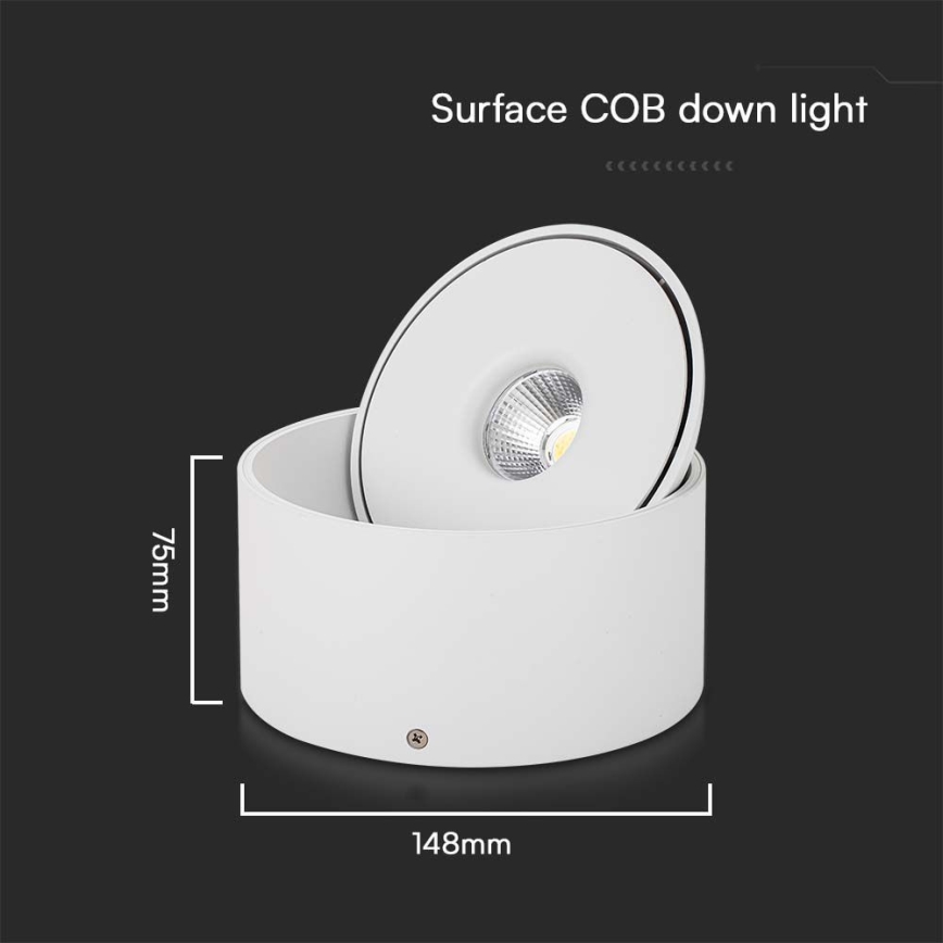 LED Flexível foco LED/20W/230V 3000/4000/6400K CRI 90 branco