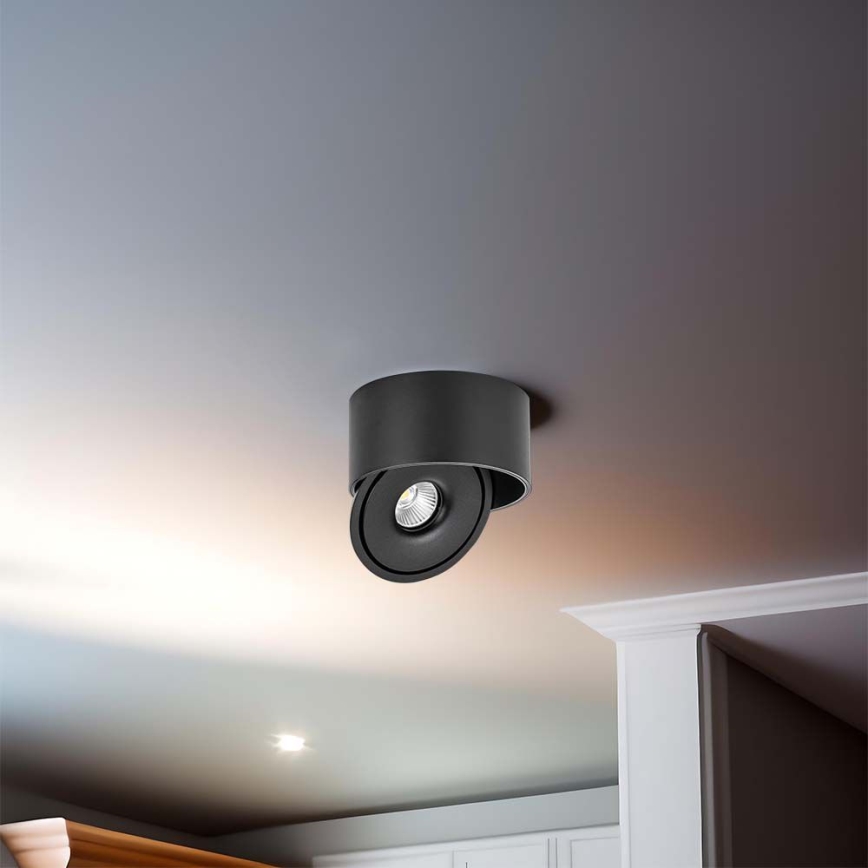 LED Flexível foco LED/20W/230V 3000/4000/6400K CRI 90 preto