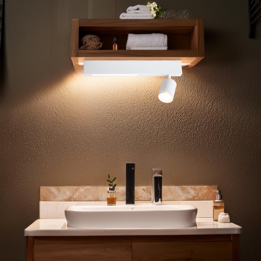 Foco LED MAGNET LED/5W/230V + 1xGU10/60W 3000/4000K branco