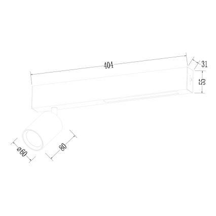 Foco LED MAGNET LED/5W/230V + 1xGU10/60W 3000/4000K preto