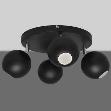 Foco LED MIDWAY 4xGU10/6,5W/230V preto