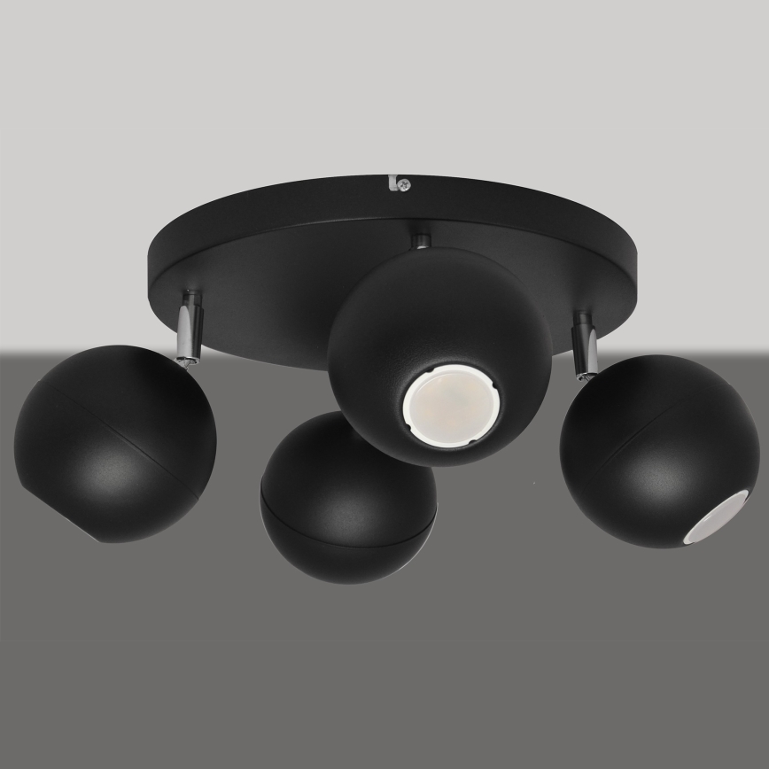 Foco LED MIDWAY 4xGU10/6,5W/230V preto