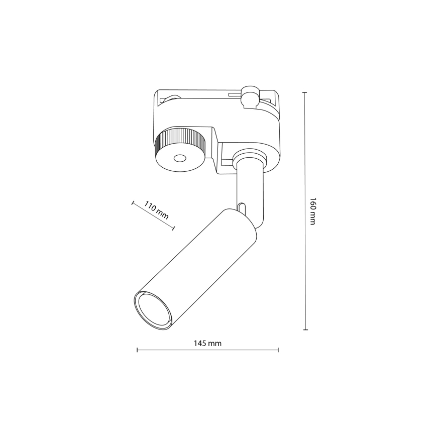 Foco LED para sistema de carris monofásico LAGOS 1xG9/3W/230V branco