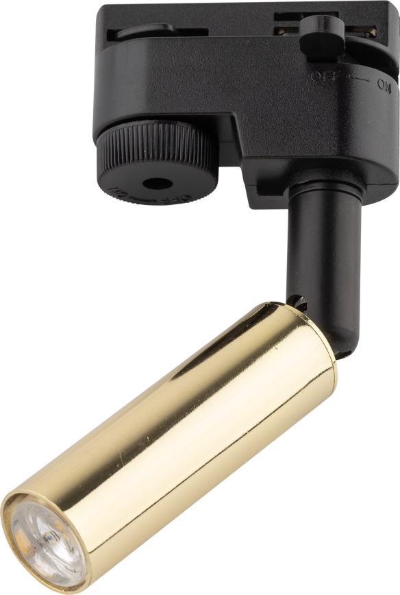 Foco LED para sistema de carris monofásico LAGOS 1xG9/3W/230V dourado/preto