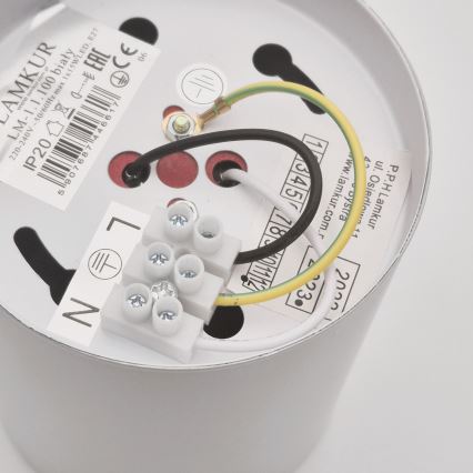Foco LED TACO 1xE27/15W/230V branco
