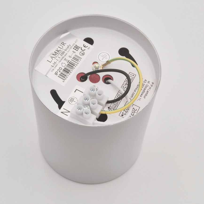 Foco LED TACO 1xE27/15W/230V branco
