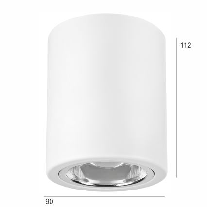 Foco LED TACO 1xE27/15W/230V branco