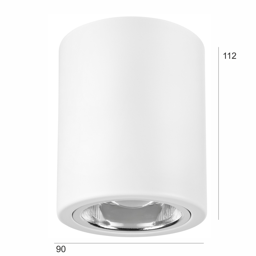Foco LED TACO 1xE27/15W/230V branco