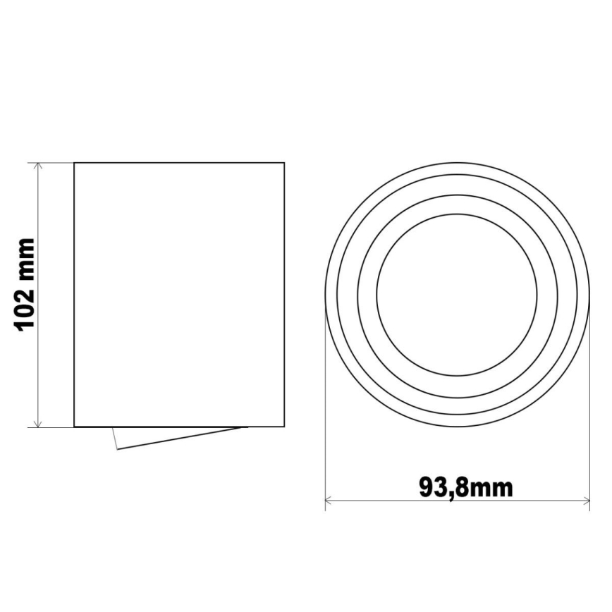 Foco LED TUBA 1xGU10/5W/230V 2700K branco