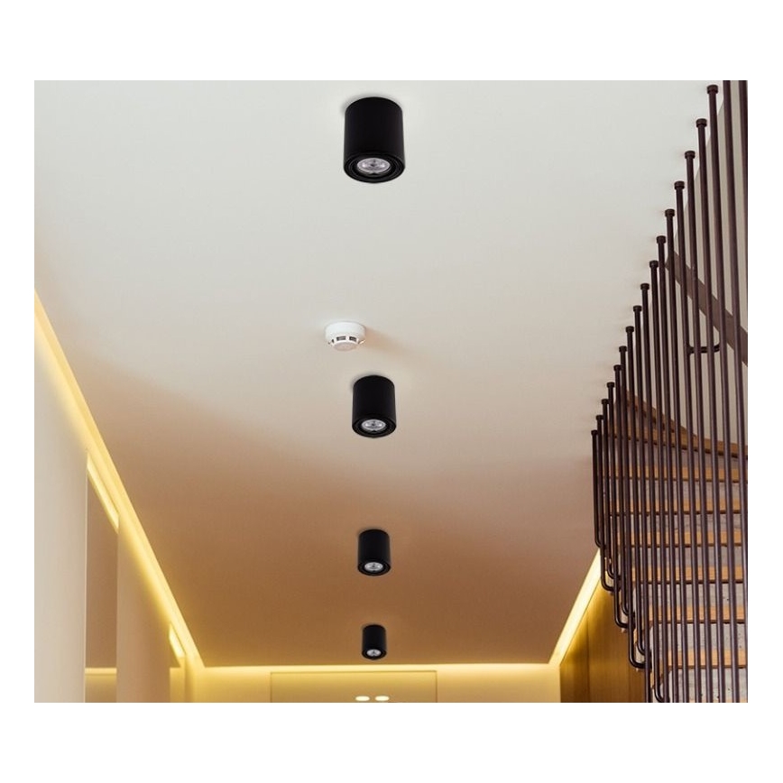 Foco LED TUBA 1xGU10/5W/230V 4000K preto