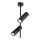 Foco LED TUBA 2xLED/10W/230V preto