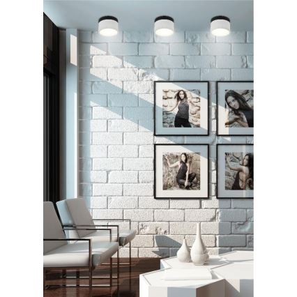 Foco LED TUBA LED/9W/230V branco/preto