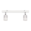 Foco LED TUBSSON 2xGU10/4,8W/230V branco/cromado brilhante
